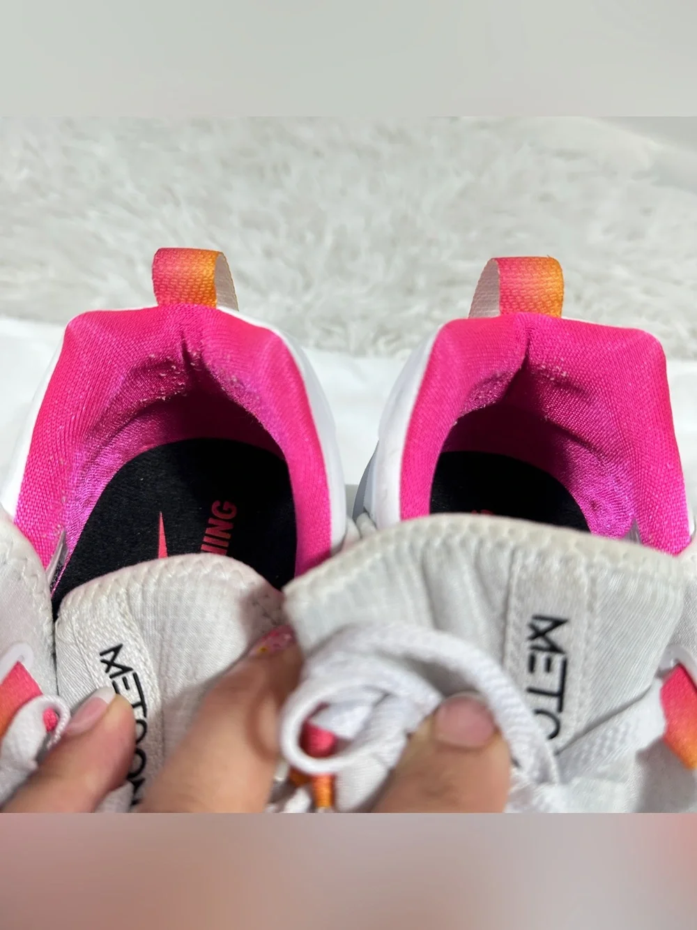Nike Free Metcon 2 White Fuchsia Pink Women Sz 11 Training Shoes CD8526-100